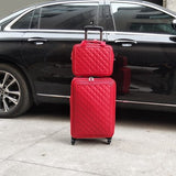 Women Travel Luggage  16"20"24 Inch  Luxury Brands Carry On Man Travel Suitcase Pu Leather