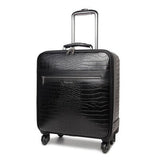 Rolling Luggage Set,High Quality Pu Leather Travel Suitcase Bag With Handbag,Wheels