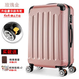Trolley Case Abs + Pc 20 "24"Wheel Luggage Suitcase Lady Men'S Travel Suitcase Student Adult