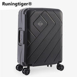Wheel Suitcase Rolling Luggage Strong Aluminum Rod Trolley Pp Material To Carry New Fashion Box