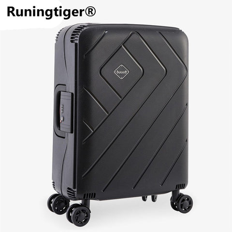 Wheel Suitcase Rolling Luggage Strong Aluminum Rod Trolley Pp Material To Carry New Fashion Box