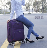 Oxford Cloth Suitcase,With Brake Universal Wheel 24"Trolley Case,22"Travel Luggage,20"Boarding