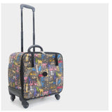 Pets Carry-On Trolley Case,Small Animal Universal Wheel Luggage,Cat And Dog Outdoor Rolling