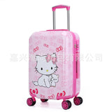 20Inch Cute Hello Kitty Girls'Luggage Children'S Rod Box  Kids Travel  Luggage Suitcase Bag With