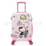 20Inch Cute Hello Kitty Girls'Luggage Children'S Rod Box  Kids Travel  Luggage Suitcase Bag With