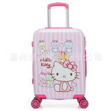 20Inch Cute Hello Kitty Girls'Luggage Children'S Rod Box  Kids Travel  Luggage Suitcase Bag With