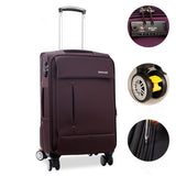 20 22 24 26Inch Oxford Fabric Waterproof Travel Luggage Bags On Braked Universal Wheels,High
