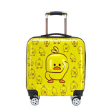 2019 New Fashion Abc Small Yellow Duck Children'S Trolley Case  Maletas De Viaje Con Ruedas Envio