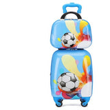 Abs Cartoon Children'S Suitcase,18 Inch Baby Suitcase,Male Child Trolley Case,Universal Wheel