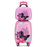 Abs Cartoon Children'S Suitcase,18 Inch Baby Suitcase,Male Child Trolley Case,Universal Wheel