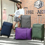 Ultralight Trolley Case,Oxford Cloth Luggage,Caster Suitcase,20"Inch Boarding Box,Soft Shell