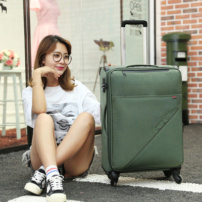 Ultralight Trolley Case,Oxford Cloth Luggage,Caster Suitcase,20"Inch Boarding Box,Soft Shell