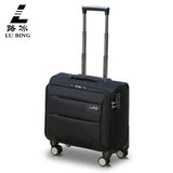 High Quality 16Inches Boarding Nylon Trolley Luggage On Universal Wheels With Aluminum Alloy Rod