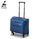 High Quality 16Inches Boarding Nylon Trolley Luggage On Universal Wheels With Aluminum Alloy Rod