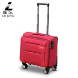 High Quality 16Inches Boarding Nylon Trolley Luggage On Universal Wheels With Aluminum Alloy Rod