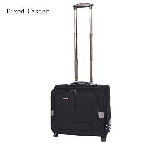 16 Inches Nylon One-Way Round Small Commercial Computer Trolley Luggage,Man High Quality Travel