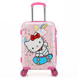 Traveling Luggage Bags With Wheels New Style 20 Inch Children Suitcase Spinner Unisex Luggage Bag