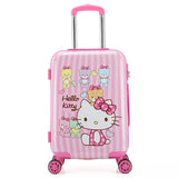 Traveling Luggage Bags With Wheels New Style 20 Inch Children Suitcase Spinner Unisex Luggage Bag