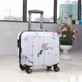 Travel Tale  Super Light The Pc Cartoon Fashion 18 Inch Sizes Rolling Luggage Spinner Brand