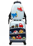 Carrylove Cartoon Luggage Series 18 Inch Pc Handbag And  Rolling Luggage  Gifts For Children