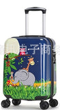 New Fashion 19'20' Cute Cartoon Suitcases Wheel Kids Boys And Girls Rolling Luggage Spinner Trolley