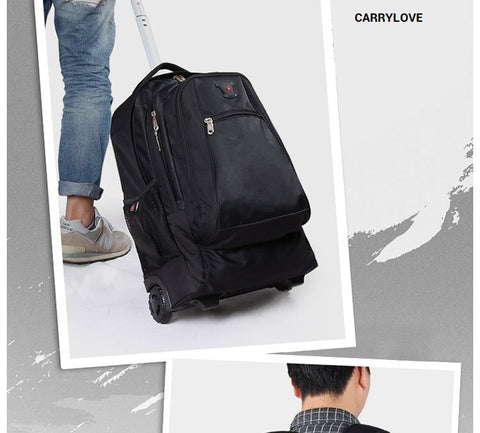 Carrylove Business 18 Size High Quality Nylon Luggage Spinner Brand Travel Suitcase