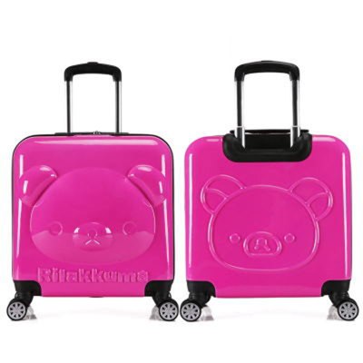 Travel Tale 100% Pc 18 Inch Rolling Luggage Spinner Easily Cartoon Bear Luggage Suitable For