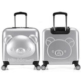 Travel Tale 100% Pc 18 Inch Rolling Luggage Spinner Easily Cartoon Bear Luggage Suitable For