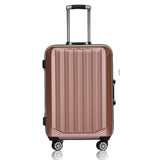 20"24 Inch Aluminum Frame Luggage Universal Wheel Trolley Password Lock Suitcase Abs+Pc Hard
