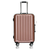 20"24 Inch Aluminum Frame Luggage Universal Wheel Trolley Password Lock Suitcase Abs+Pc Hard