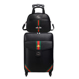 Retro Rolling Luggage Set Spinner Women Trolley Case 24Inch Travel Suitcase Set With Wheels 20 Inch