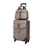 Retro Rolling Luggage Set Spinner Women Trolley Case 24Inch Travel Suitcase Set With Wheels 20 Inch