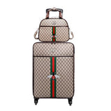Retro Rolling Luggage Set Spinner Women Trolley Case 24Inch Travel Suitcase Set With Wheels 20 Inch