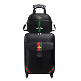 Retro Rolling Luggage Set Spinner Women Trolley Case 24Inch Travel Suitcase Set With Wheels 20 Inch