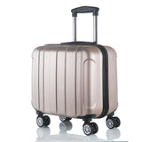 Luggage Suitcase 17Inch Spinner Carry-Ons Children Password Luggage Set Wearproof Travel Suitcase