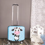Carry On Luggage 18 Inch Spinner Cartoon Unisex Kids Luggage Wearproof Suitcases And Travel Bags