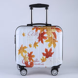 Carry On Luggage 18 Inch Spinner Cartoon Unisex Kids Luggage Wearproof Suitcases And Travel Bags