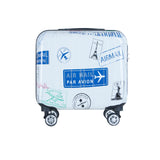 Carry On Luggage 18 Inch Spinner Cartoon Unisex Kids Luggage Wearproof Suitcases And Travel Bags