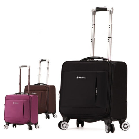 Male Trolley Luggage Oxford Fabric Luggage 18 Commercial Luggage Wheels Travel Universal Female Bag