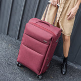 Cool Fluid Oxford Fabric Box Luggage Female Universal Wheels Trolley Luggage Bag Travel Bag Male