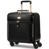 Retro Rolling Luggage Set Spinner Women Trolley Case 24Inch Travel Suitcase Set Wheels 20Inch Pvc