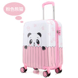 Children'S Trolleycase,Child Boarding Luggage,Universal Wheel Baby Cute Travel Suitcase,Password