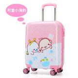 Children'S Trolleycase,Child Boarding Luggage,Universal Wheel Baby Cute Travel Suitcase,Password