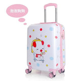 Children'S Trolleycase,Child Boarding Luggage,Universal Wheel Baby Cute Travel Suitcase,Password