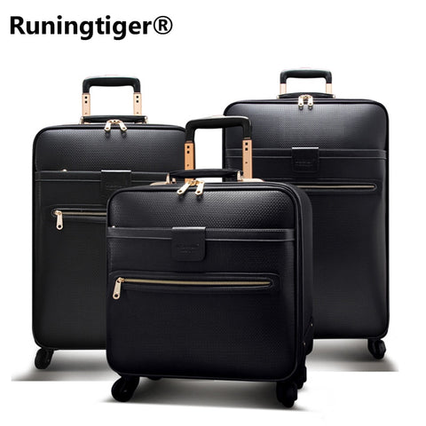 Men'S Or Women'S Travel Cases Waterproof Luxury Travel Case 16" 20" 24" Leather Case Business