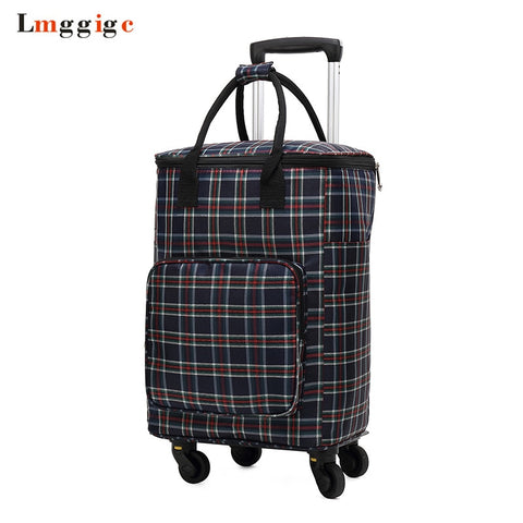 Shopping Cart, Grocery Bag With Wheels, Rolling Trolley Case, Portable Suitcase, Luggage