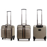 Rolling Luggage,Women Bag With Wheel,Pu Leather Commercial Suitcase,Men Soft Shell Travel Box
