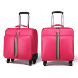 Rolling Luggage,Women Bag With Wheel,Pu Leather Commercial Suitcase,Men Soft Shell Travel Box