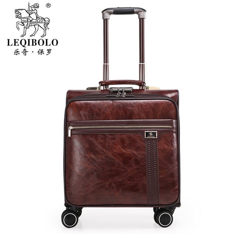 Luggage 18 Commercial Universal Wheels Luggage Fashion Bag Soft Travel Luggage Suitcase Male