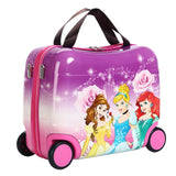 Kids Luggage Spinner Unisex Suitcase Multifunction Sitting Travel Luggage Set Cartoon Carry On